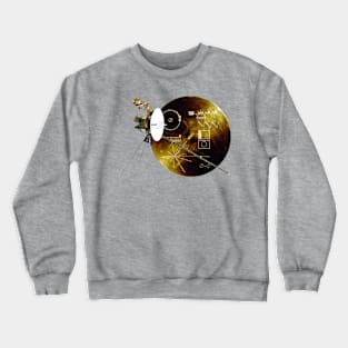 Voyager Probe with Record Crewneck Sweatshirt